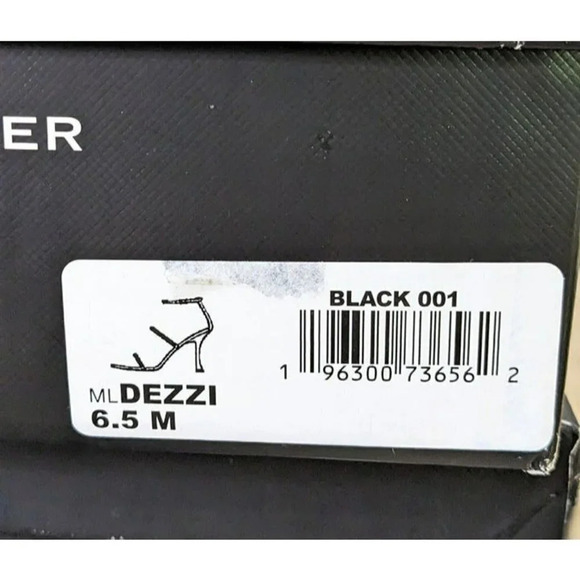 NIB Marc Fisher Dezzi Rhinestone Ankle Strap Sandal Black Size 6.5 M (MSRP $150) - Picture 7 of 7